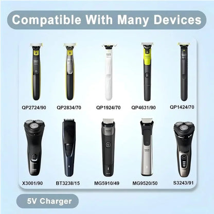 5V Type-C Shaver Adapter Charger Converter Compatible with Philips One
