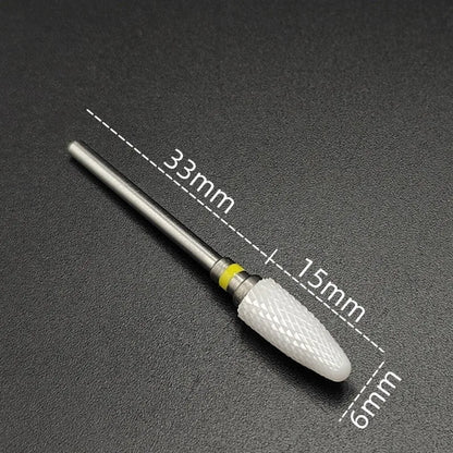 Ceramic Carbide Nail Drill Bit Rotate Burr Milling Nail Cutter Bits