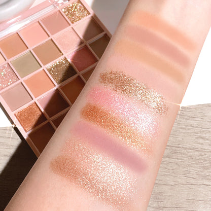 25 Colors Eyeshadow Palette High Gloss Cement Grey Rose Brown Color