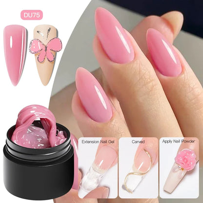 MTSSII 8ml Clear Non Stick Hand Solid Extension Nail Gel Polish