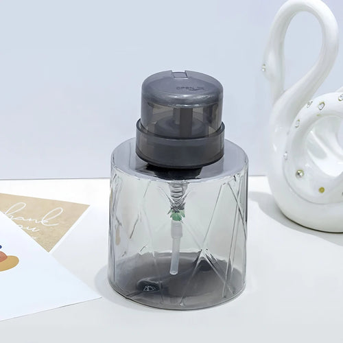 Refillable Lockable Empty Pump Dispenser Nail Manicure Cleaner Makeup
