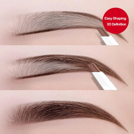 Thin-Head Double-Ended Eyebrow Pencil – Waterproof, Long-Lasting,