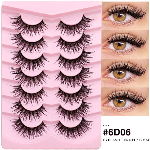 Veltrinay Manga Lashes Fluffy Soft 3D Mink False Lashes Wispy Soft