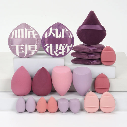 20 Pcs Pink Makeup Sponge and Makeup Puff Set Suitable for Face Cream