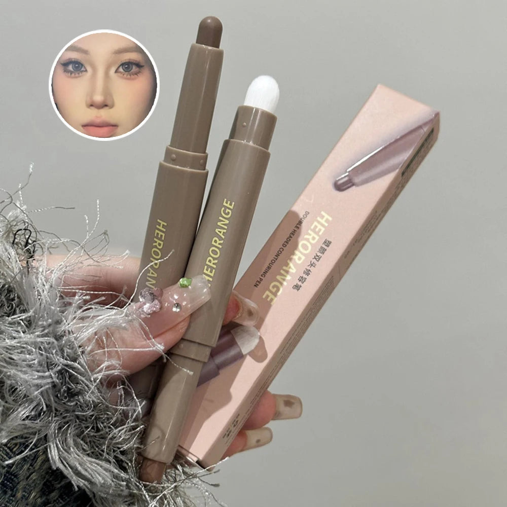HERORANGE Double-ended Contour Pen for Contouring, Brightening with a