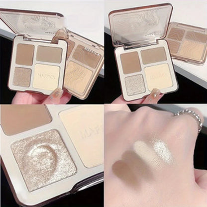 Natural Stereoscopic Face Powder Palette  Matte Bronzer  Contour