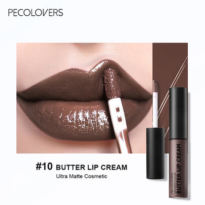 1PC Butter Gloss Non-Sticky Lip Gloss Long Lasting Nude Lip Makeup