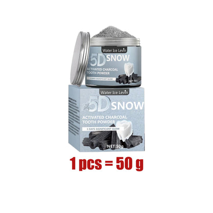 5D Bamboo Charcoal Tooth Whitening Powder - Natural Whitening and Deep