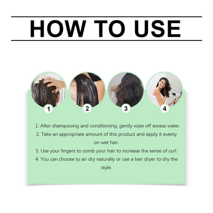 Rosemary Curly Hair Elastin Improve Hair Brightness Smooth Frizzy Hair