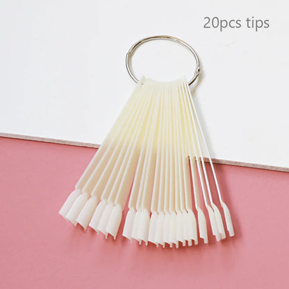 80/50/20pcs Nail Display Sticks Nail Swatch False Nail Tips Nail Gel