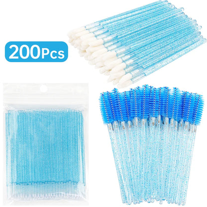 200pcs Eyelash Extension Special Eyelash Removal Brush Micro Brush