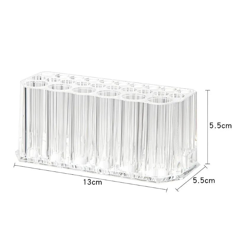 26 Holes Acrylic Nail Brushes Organizer Nail Art Kit Storage Tools