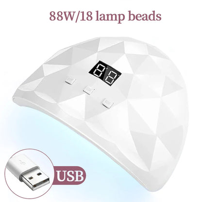LULAA UV Nail Polish Lamp Gel Curing Polishing Lamp with Three Timing