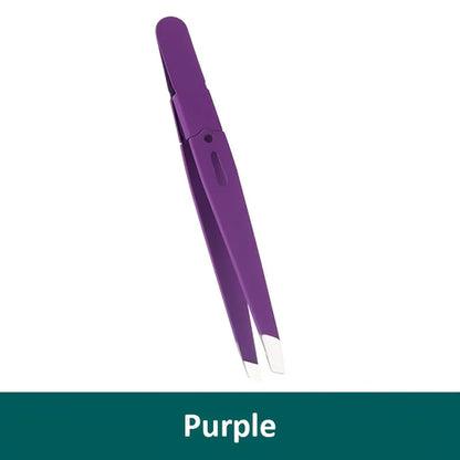 Eyebrow Tweezer Colorful Hair Beauty Fine Hairs Puller Stainless Steel