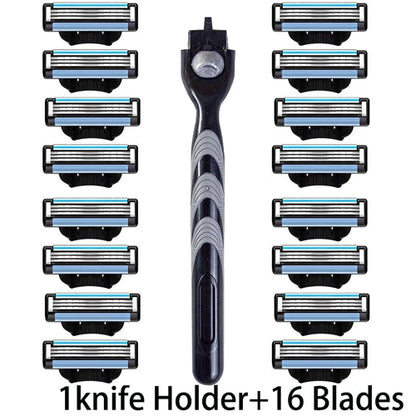 Three-layer Blade Manual Shaver Razor Blade Manual 3-layer Shaving