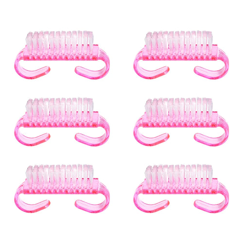 1/5/20Pcs Acrylic Nail Brush Pink Color Nail Art Manicure Pedicure