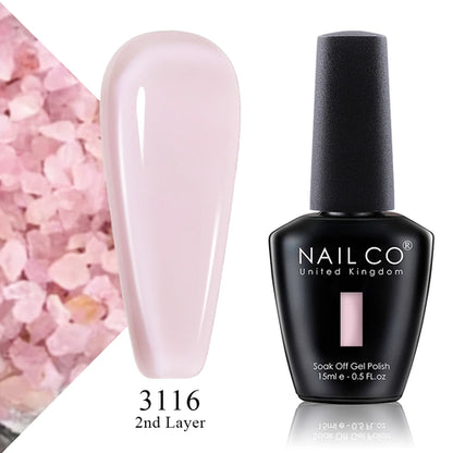 NAILCO 15ml Translucent Color Gel Nail Polish Vernis Semi Permanent UV