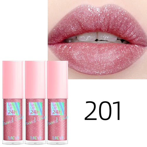 18 Colors Glitter 1pcs Lip Glaze Long Lasting Lip Gloss Waterproof