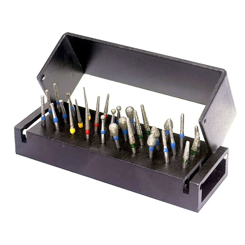 30Pcs/Set Dental Burs Kit With 30Pcs Burs High Speed Handpiece burs