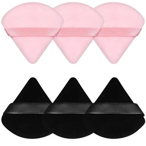 3/5/6 Pcs Triangle Powder Puff For Loose Powder Liquid Cosmetic Soft