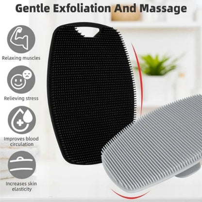 1pc Soft Silicone Exfoliating Brush Cleanser Manual Body Cleansing