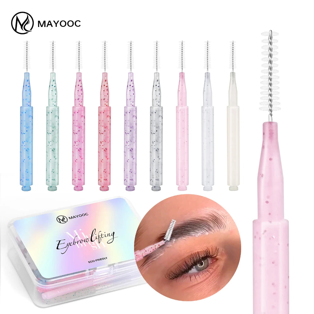 MAYOOC Mini Eyebrow Brush Brow Perm Brush Disposable Brow Lifting