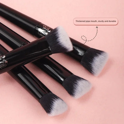 Concealer Makeup Brush Soft Fiber Hair Elegant Black Handle Powder