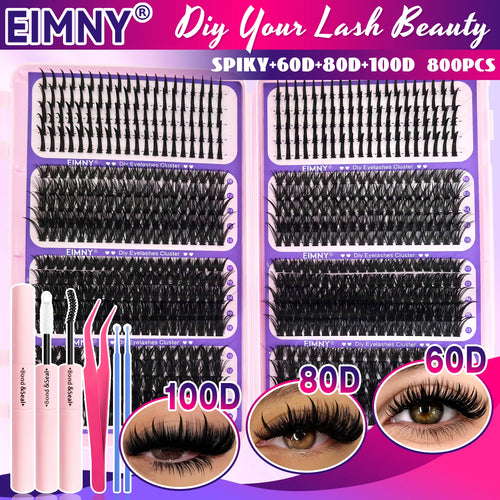 Show-Stopping Top & Bottom Lash Kit – 250/740 Cluster Bombshell Fluffy