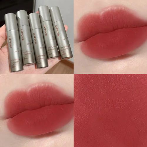 Single Velvet Matte Mist Lip Gloss,Waterproof Non-Stick Cup Lip Glaze