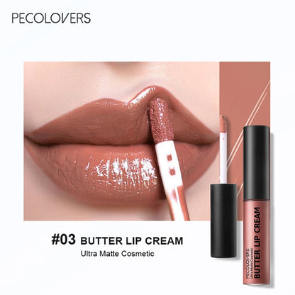 1PC Butter Gloss Non-Sticky Lip Gloss Long Lasting Nude Lip Makeup