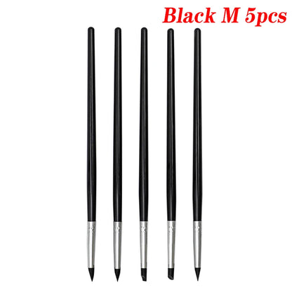 5Pcs Dental Resin Silicone Shaping Pen Brush Art Brush Dentistry