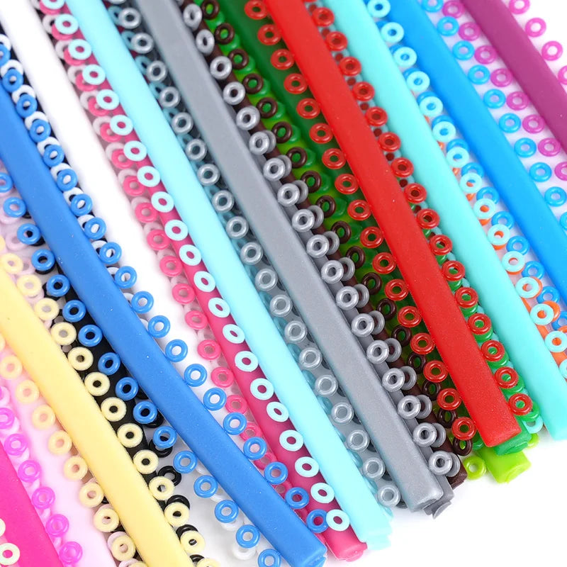 1000PCS Dental Ligature Ties  Elastic Ring Rubber Tie O Ring For Teeth