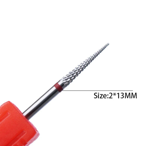 1pc Carbide Tungsten Nail Drill Bit Rotate Burr Milling Nail Cutter
