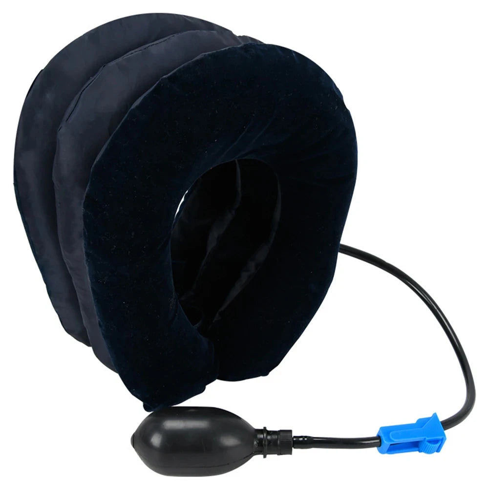 Inflatable Neck Stretcher Support Air Cervical Traction 3 Tubes Neck