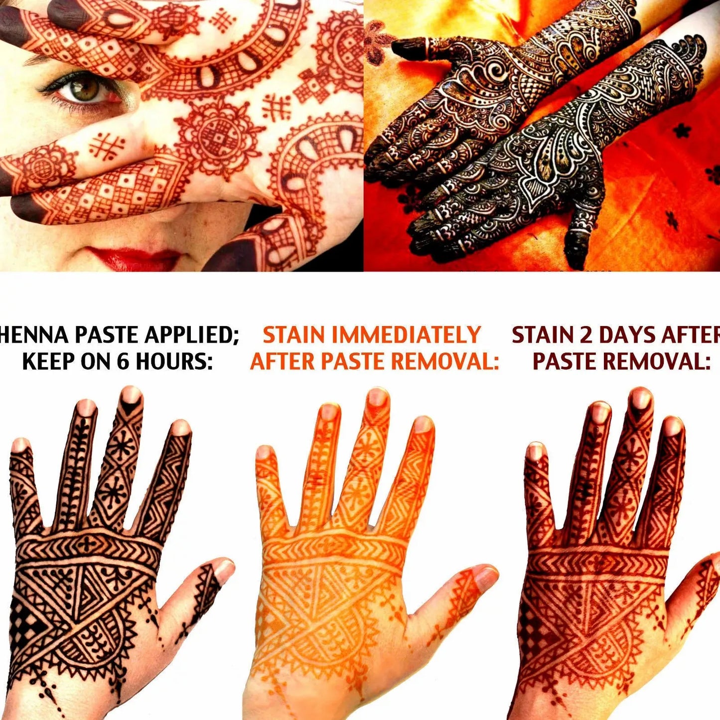 1/3 pcs pure natural organic brown henna cream, brown henna tattoo