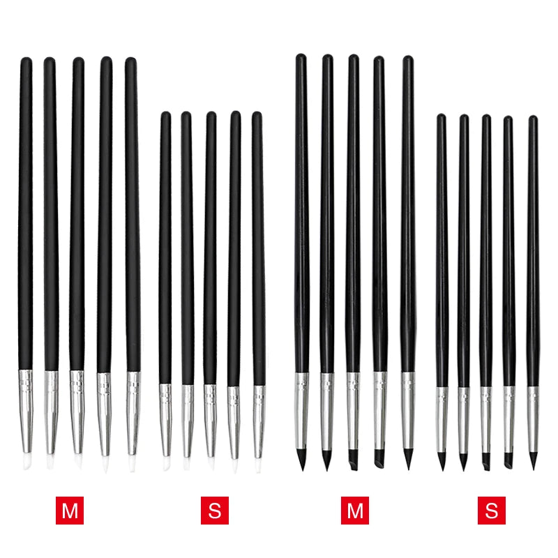 5Pcs Dental Resin Silicone Shaping Pen Brush Art Brush Dentistry