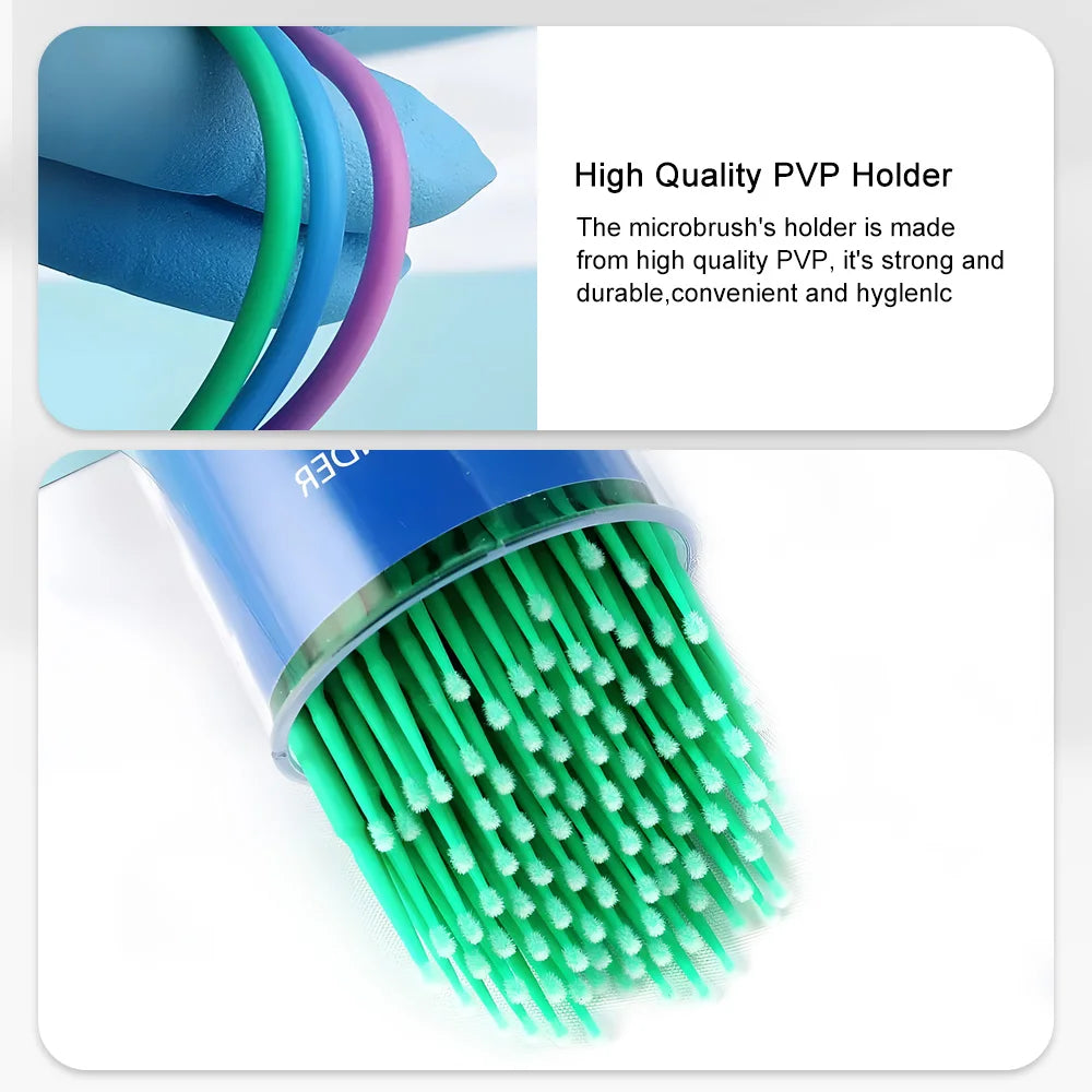 100Pcs/Bottle Dental Micro Brush Denspay Dental Disposable Micro