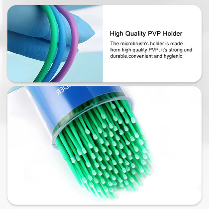 100Pcs/Bottle Dental Micro Brush Denspay Dental Disposable Micro