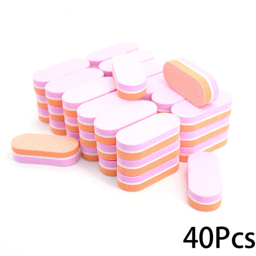 50Pc Professional Mini Nails Art buffer File 100/180 Sandpaper
