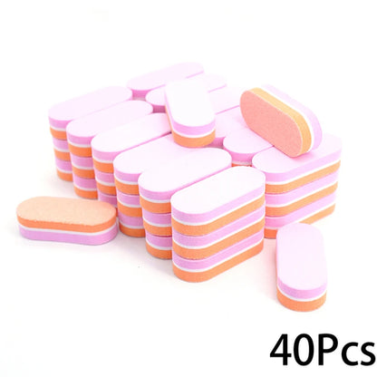 50Pc Professional Mini Nails Art buffer File 100/180 Sandpaper