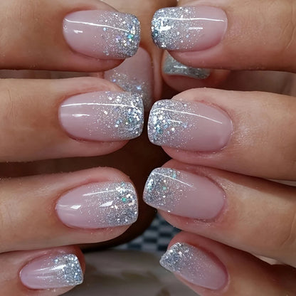 24PCS/ brown ballet-shaped fake nails instantly upgrade your look with