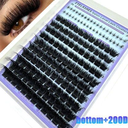 Wispy Lash Clusters with Spikes Salon-Like Eyelash Clusters DIY D
