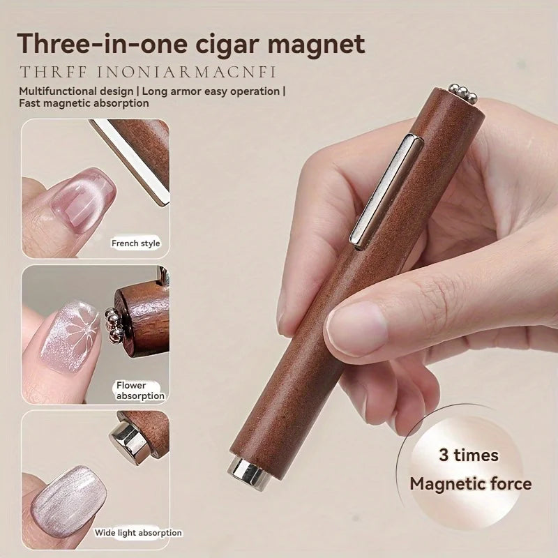 YIKOOLIN 3 IN 1 Multi-function Cat Eye Magnet For Nail Art Design