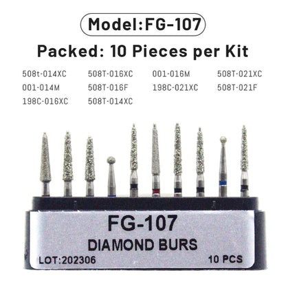 AG 1 Box Dental Diamond Burs Drill for High Speed Handpiece Dentist