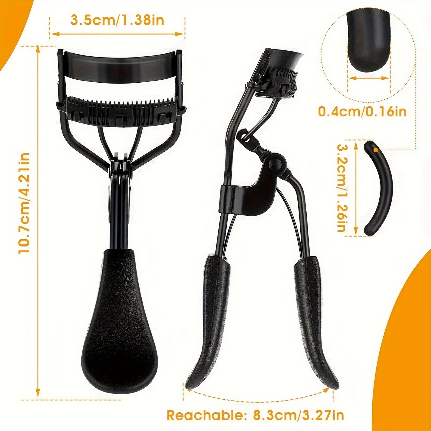 7/15pcs Eyelash Curler Set With Replacement Pads For Women Eyelashes