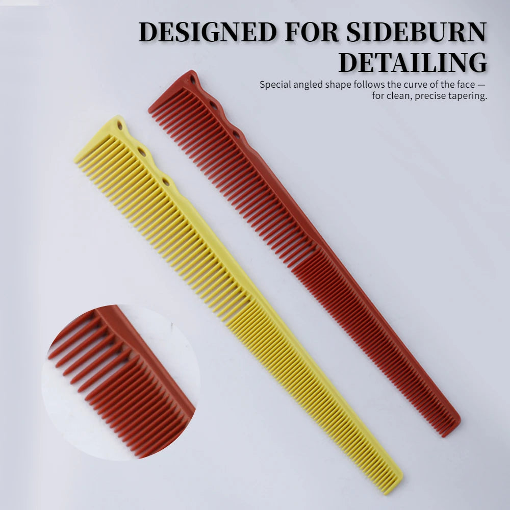 1/5PCS Barber Side Corners Fade Combs Pro Tapered Haircut Combs For
