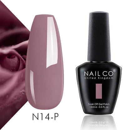 NAILCO 15ml Translucent Color Gel Nail Polish Vernis Semi Permanent UV