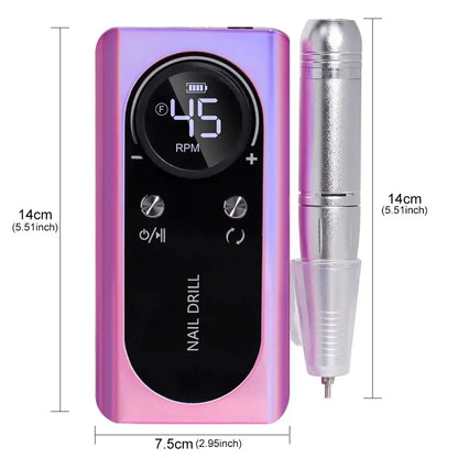 Professional 45000RPM Electric Portable Nail Drill Machine