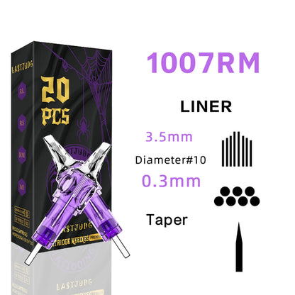 LASTJUDG Tattoo Needles 20PCS Disposable Tattoo Needles RL RS M1 RM