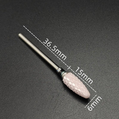 Ceramic Carbide Nail Drill Bit Rotate Burr Milling Nail Cutter Bits